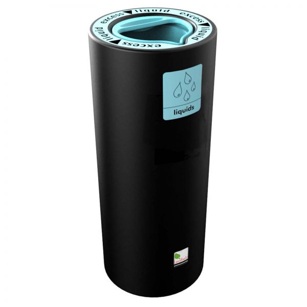 Freestanding Aqua Pod recycling bin