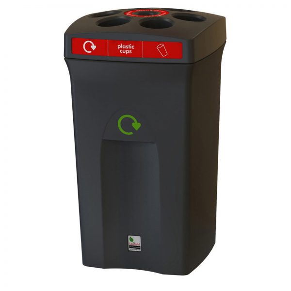 Freestanding Envirocup recycling bin